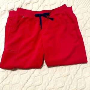 Figs scrub pants, Zamora jogger, size medium petite, color is “Ultra Rose”